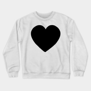 Black heart Crewneck Sweatshirt